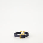 Jewelry Bracelet VLogo en cuir Valentino Garavani Blue Homme