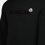 Sweatshirts Sweat en coton à logo Moncler Noir Homme