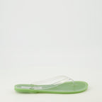 Imagen de las sandalias Jo verdes de PVC de la marca Christopher Esber para Mujer - Temporada Primavera-Verano 2026 - Vista lateral derecha
