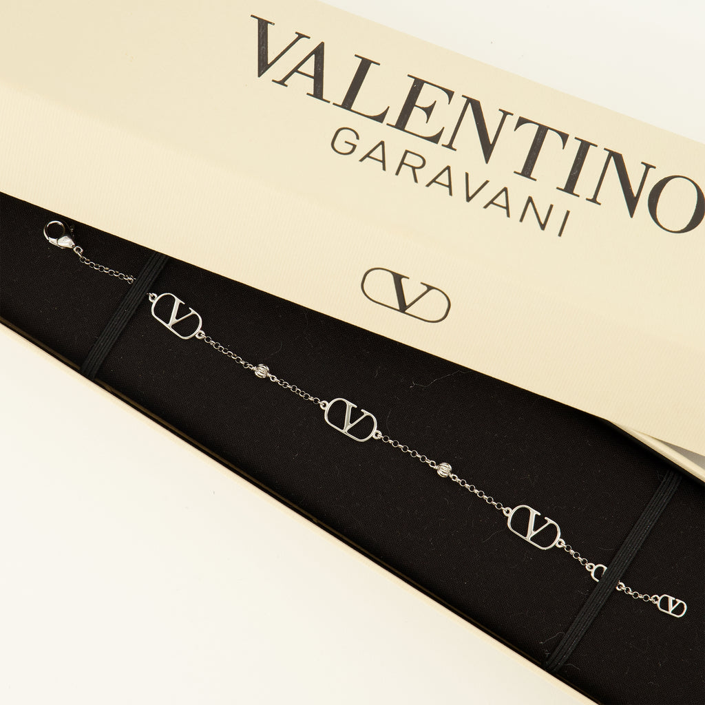 Bijoux Pulsera de metal VLogo Valentino Garavani Argenté Homme