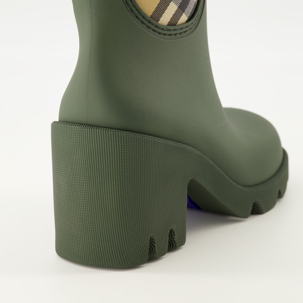 Bild der Burberry Marsh Gummistiefeletten für Frauen - Herbst-Winter-Saison 2025 - Rückansicht