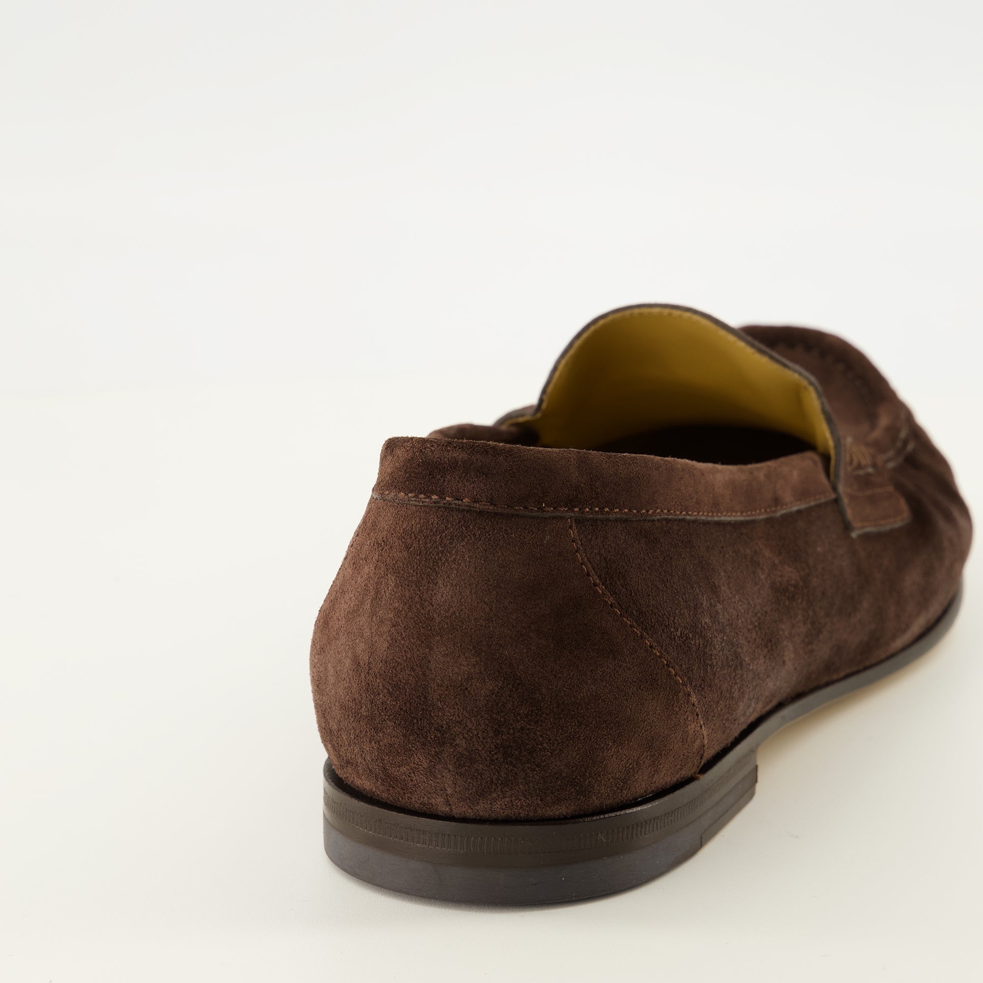 Mocassins Braune Wildleder Scrunch Slipper Fendi Marron Homme