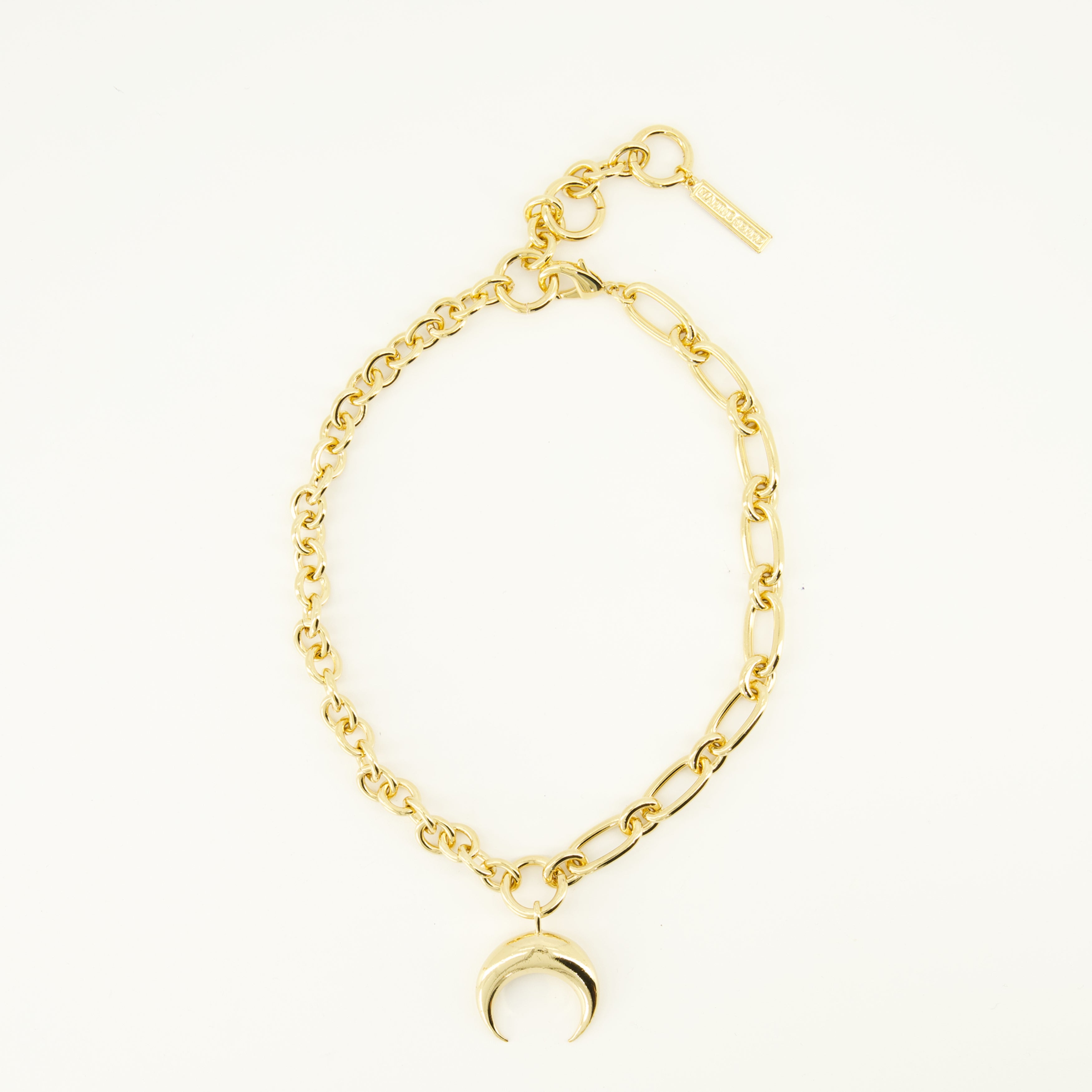 Bijoux Collana Luna Dorata Marine Serre Doré Unisexe