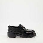Loafers Mocassins Chocolate Prada Black Femme