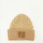 Imagen del gorro de lana marrón de la marca Fendi para Mujer - Temporada Otoño-Invierno 2025 - Vista Frontal