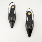 Image de l'article Ballerines babylone Slingbacks de la marque Saint Laurent pour Femme - Saison Automne-Hiver 2025 - Vue de dessus paire de chaussure