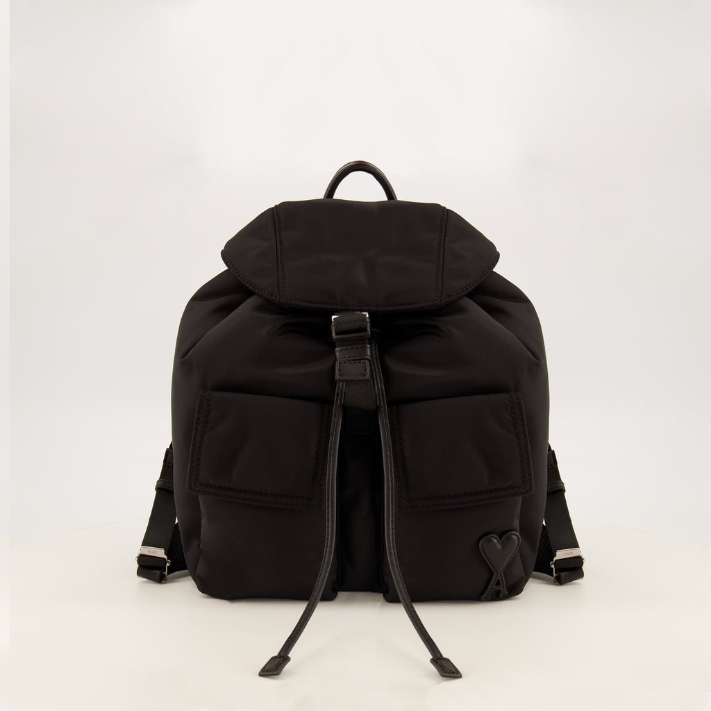 Sacs à dos Kleiner schwarzer Marcel Rucksack Ami PARIS Noir Unisexe
