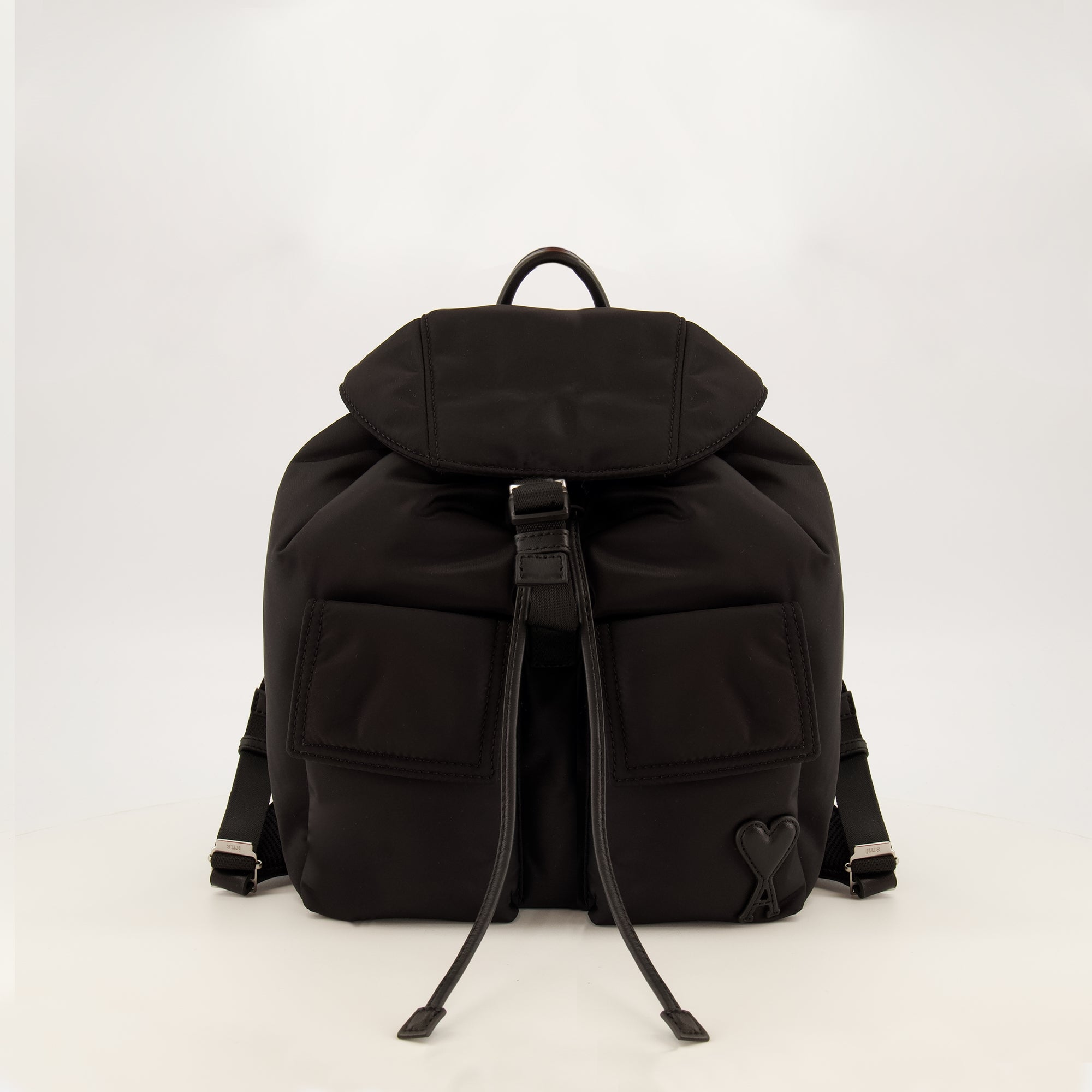 Sacs à dos スモールブラックマルセルバックパック Ami PARIS Noir Unisexe