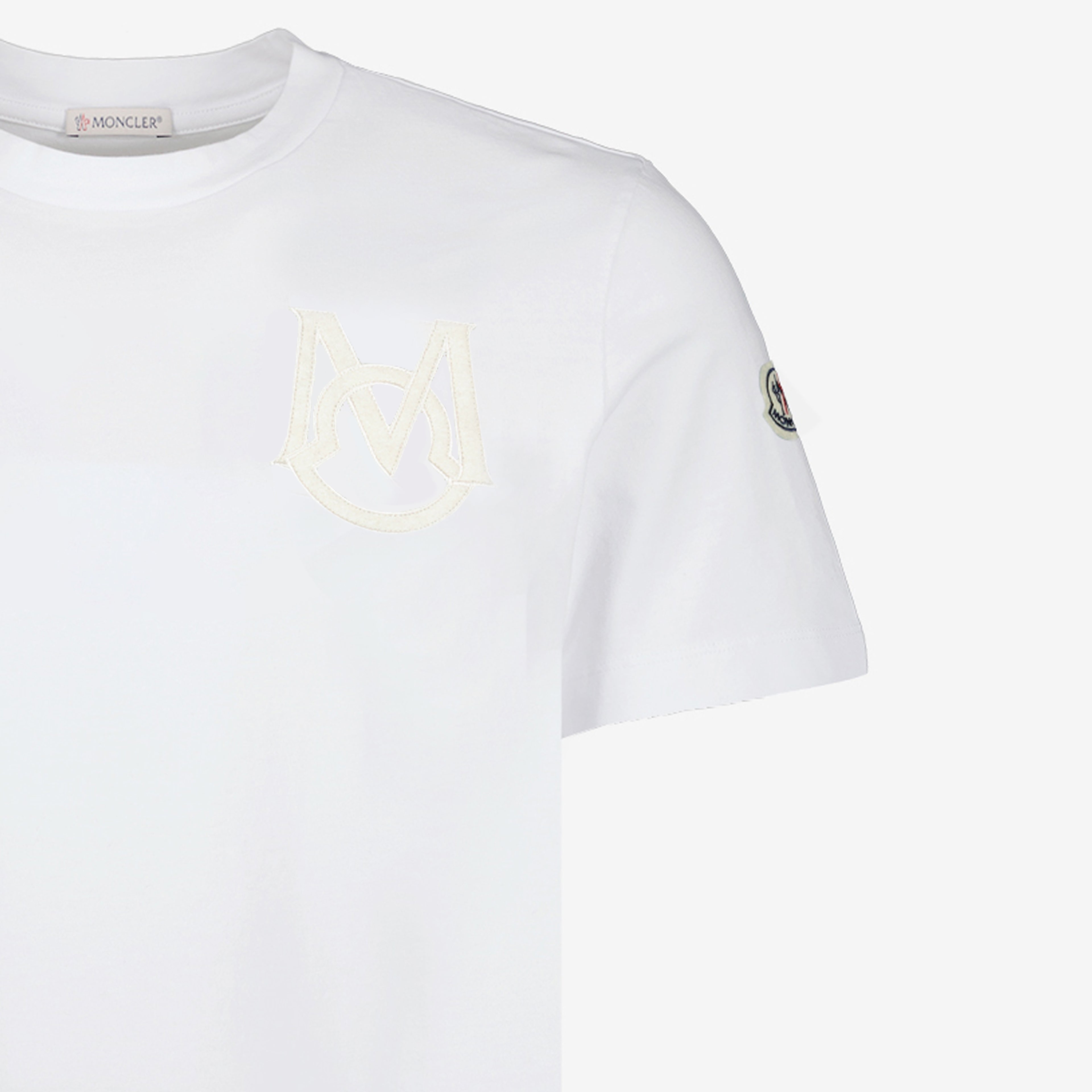 티셔츠 T-shirt blanc Moncler 하얀색 Homme
