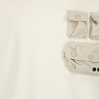 Camisetas T-shirt com Bolso Moncler Grenoble Bege Homme