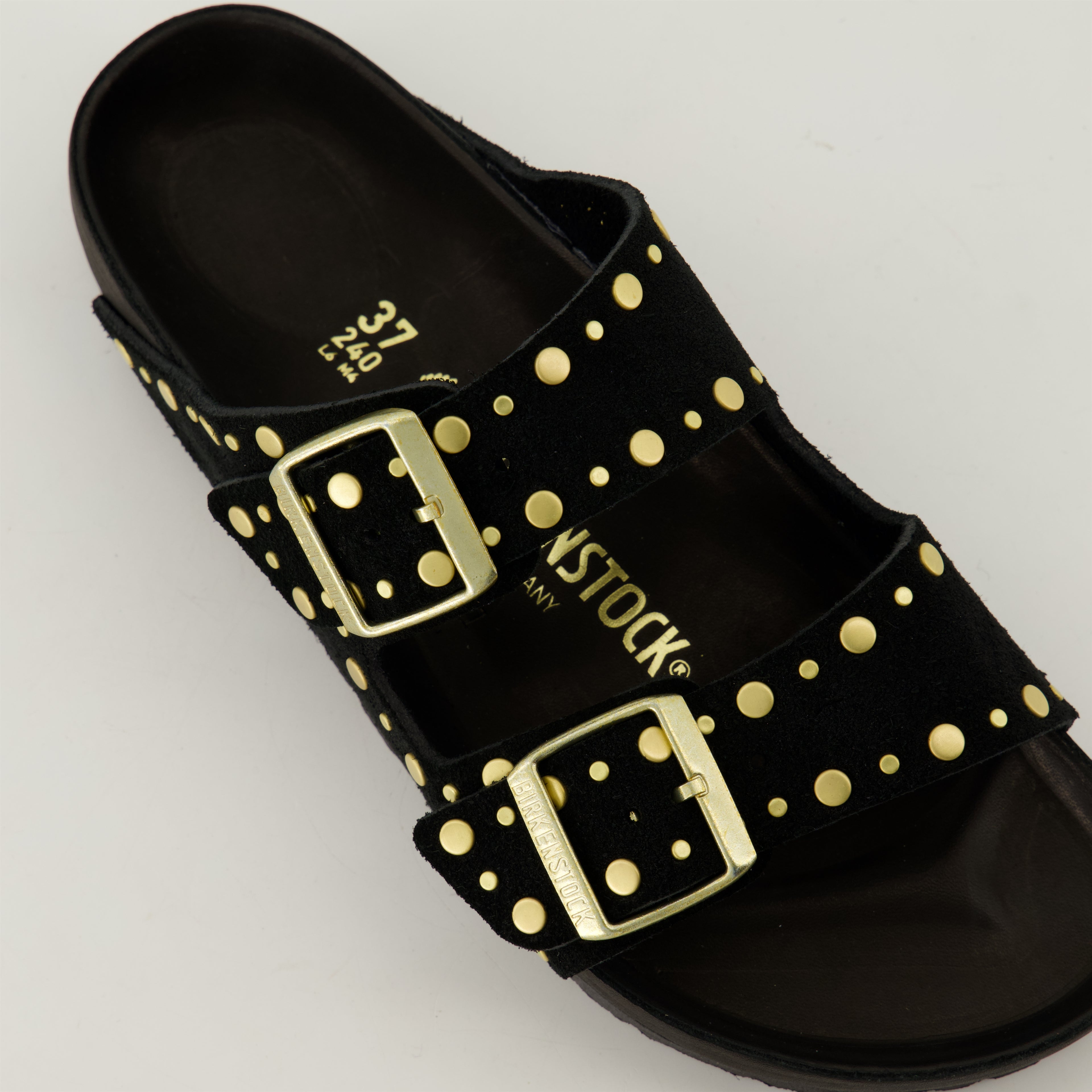 Sapatos abertos Sandales Arizona Rivet Birkenstock Preto Femme