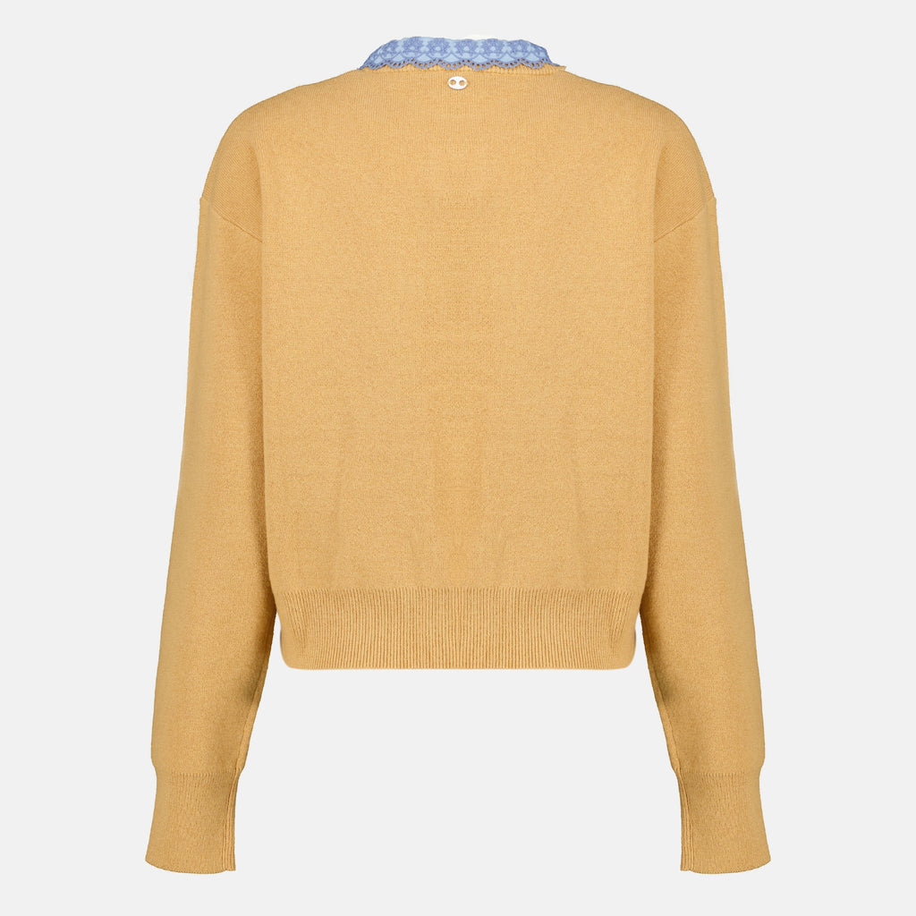 Maille Kamelwoll-Cardigan Rabanne Jaune Femme