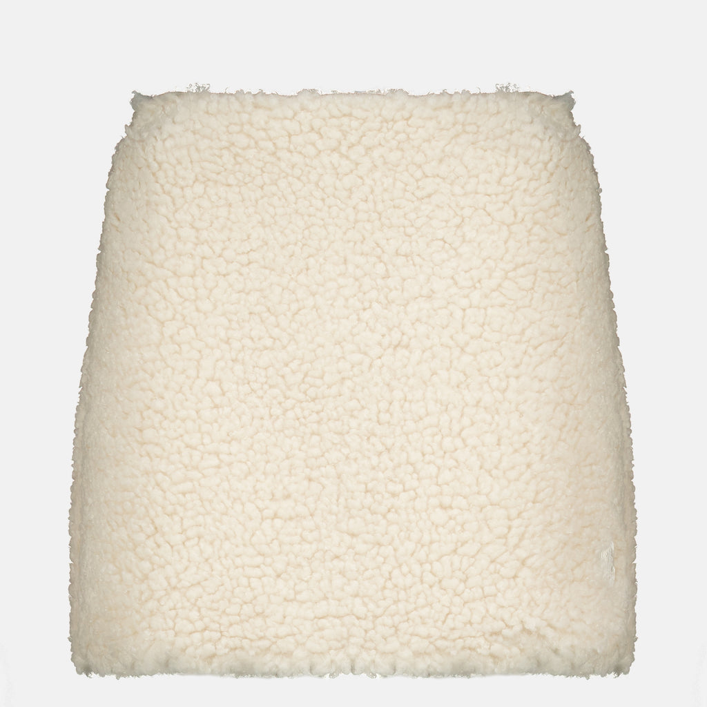 Jupes Minirock aus Teddy Moncler Beige Femme