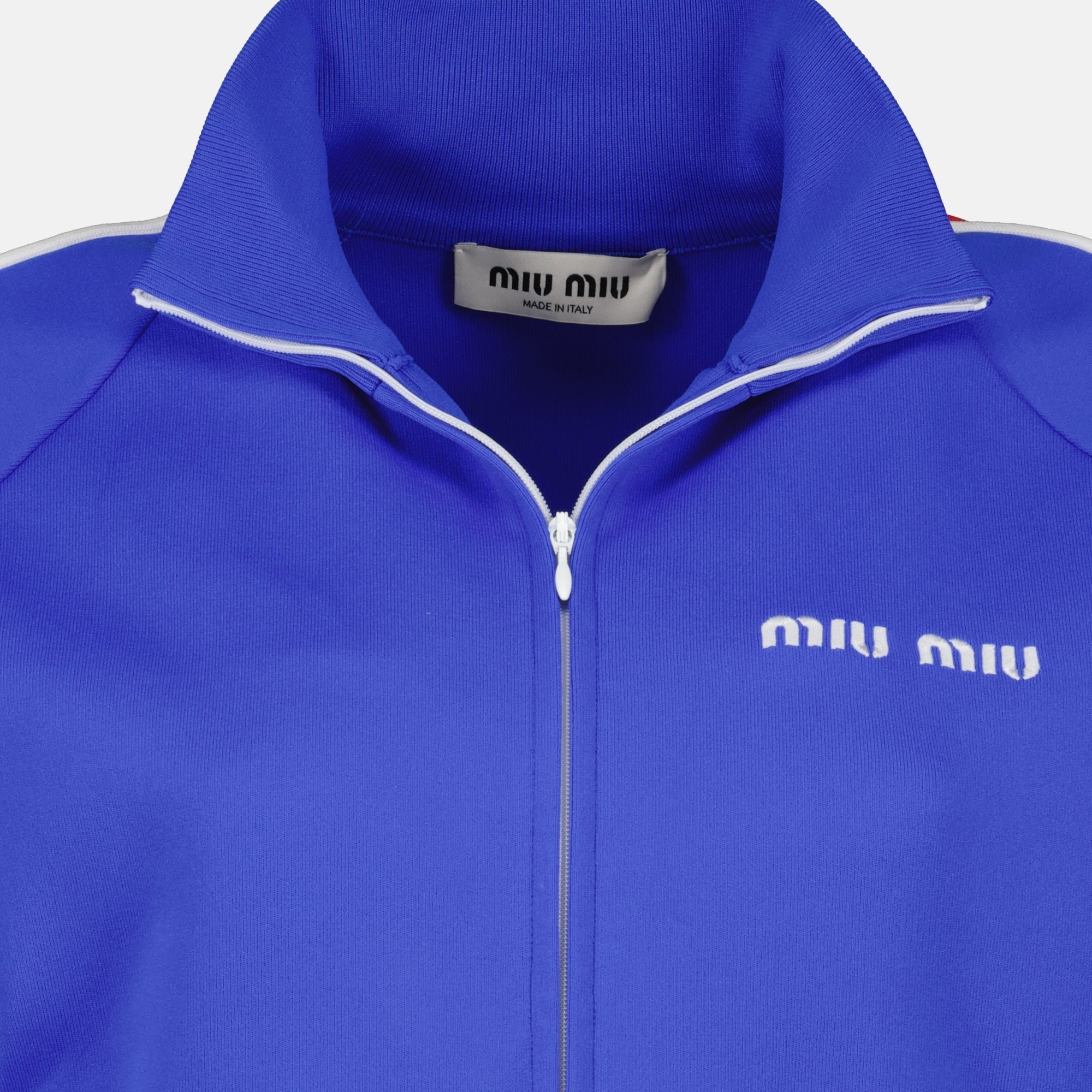 Vestes Casaco em Tecido Técnico Azul Miu Miu Bleu foncé Femme