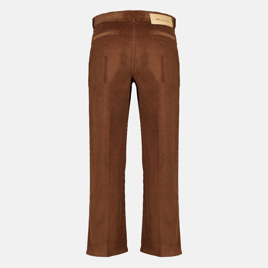 Pantalons ブラウン コーデュロイ パンツ Ami PARIS Marron Homme