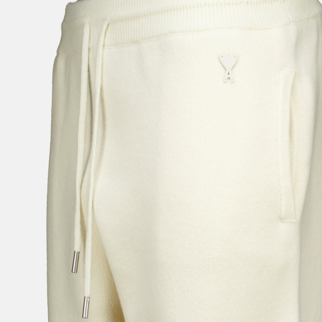 Pantalons Jogging de Lana Blanca Ami PARIS Blanc Unisexe