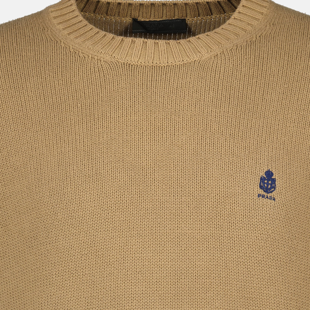 Maille Maglione Marrone in Maglia Prada Marron Homme
