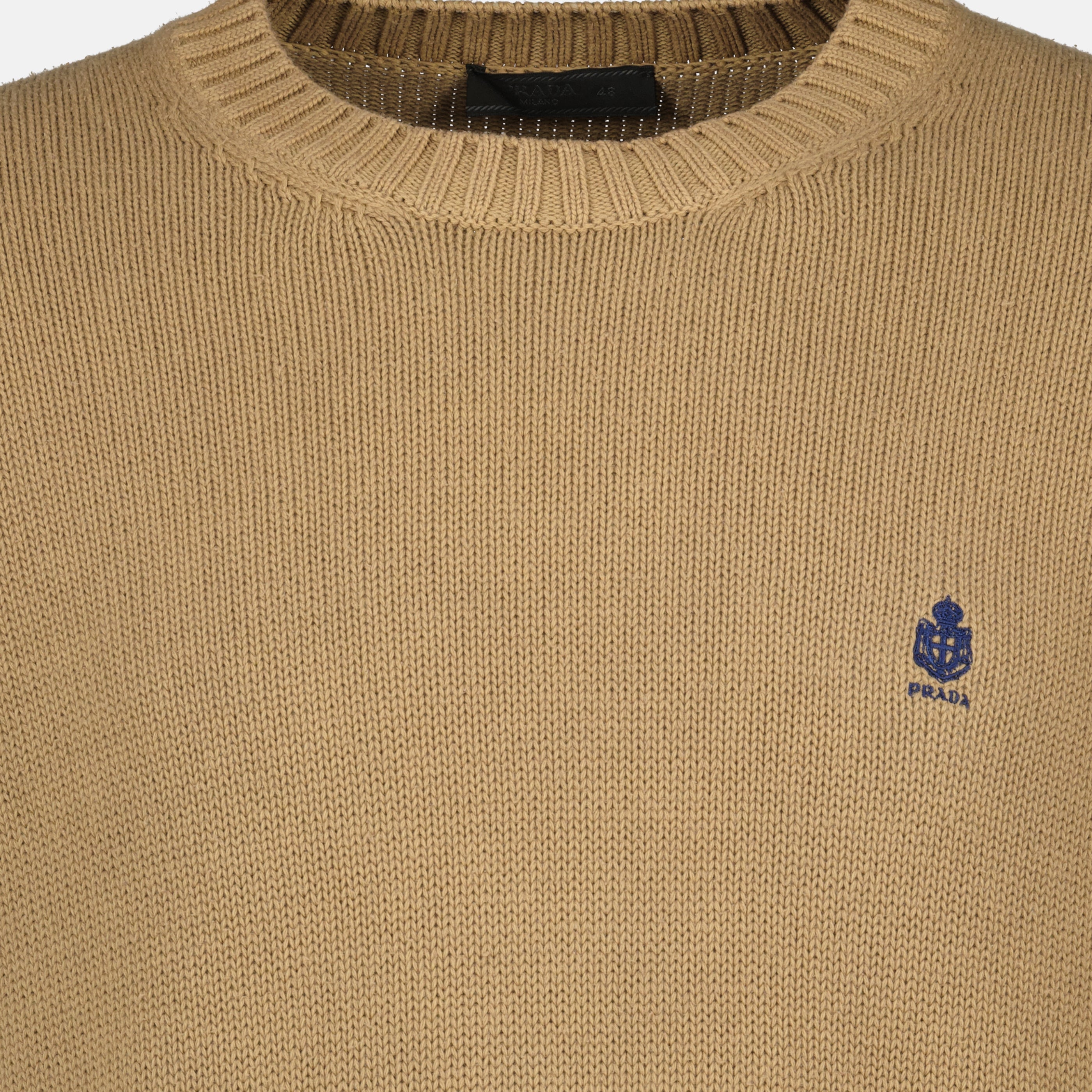 Maille Pull en maille marron Prada Marron Homme