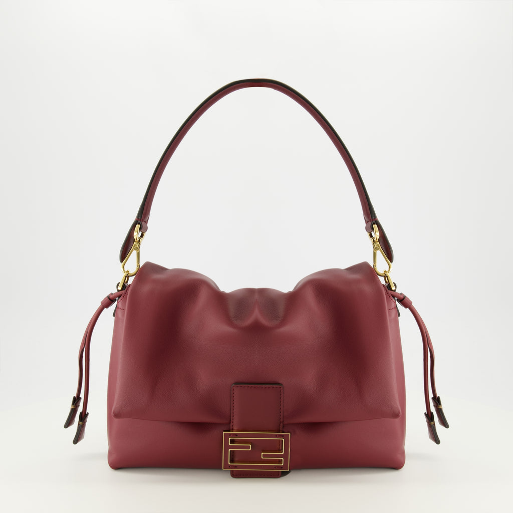 Sacs à main et épaule Mamma Baguette Bag Médio Bordeaux Fendi Bordeaux Femme