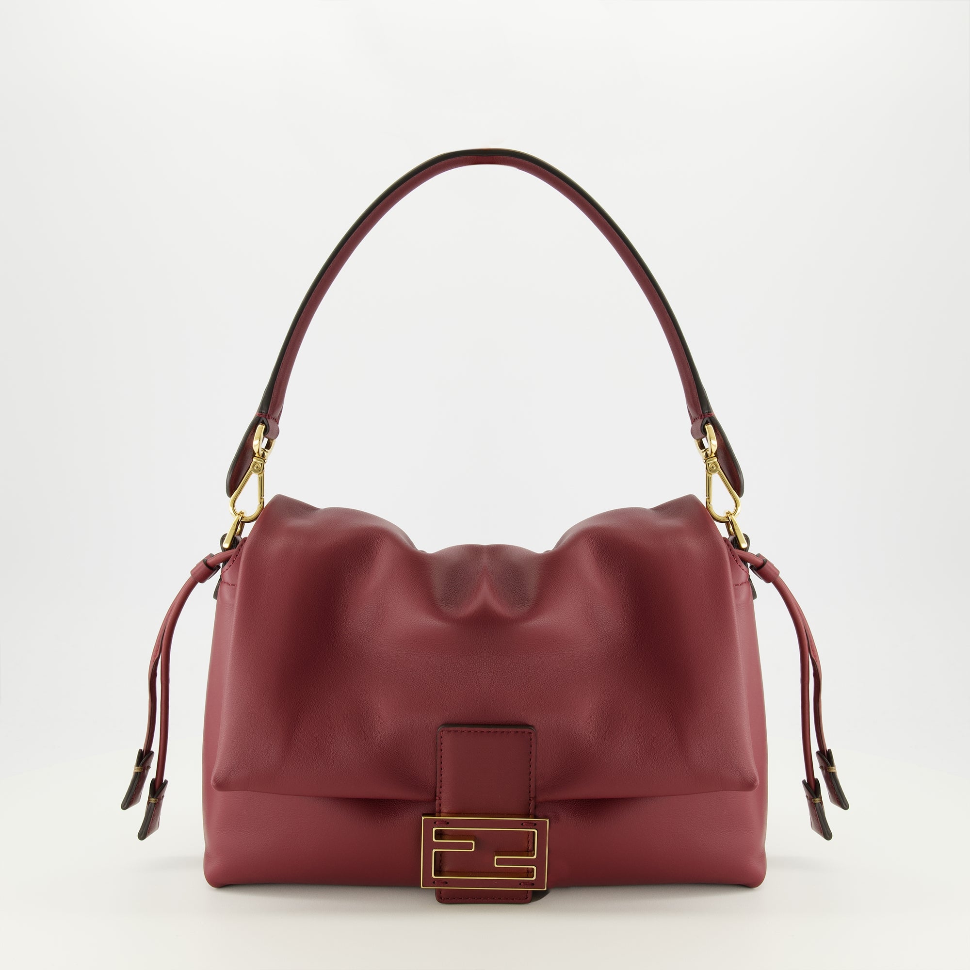 Sacs à main et épaule Mamma Baguette Bag Médio Bordeaux Fendi Bordeaux Femme