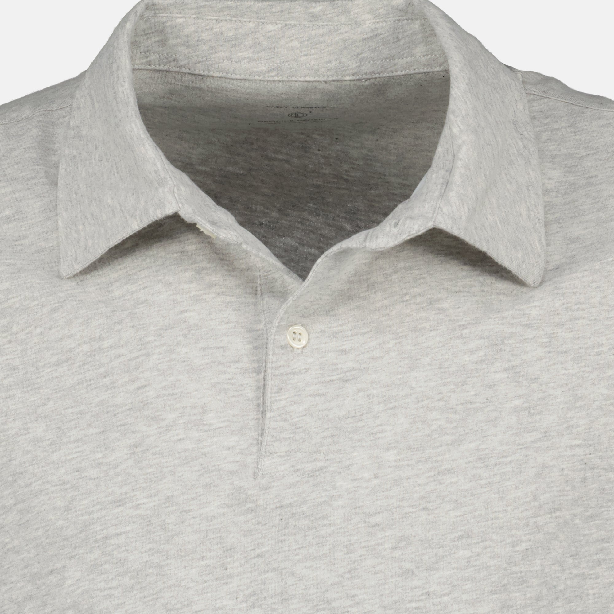 Image de l'article Polo Bruno gris clair de la marque Officine Générale pour Homme - Saison Printemps-Été 2026 - Vue détaillée_1