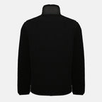 Imagen de la chaqueta de teddy negra con cremallera de la marca Moncler para hombre - Temporada Otoño-Invierno 2025 - Vista Trasera