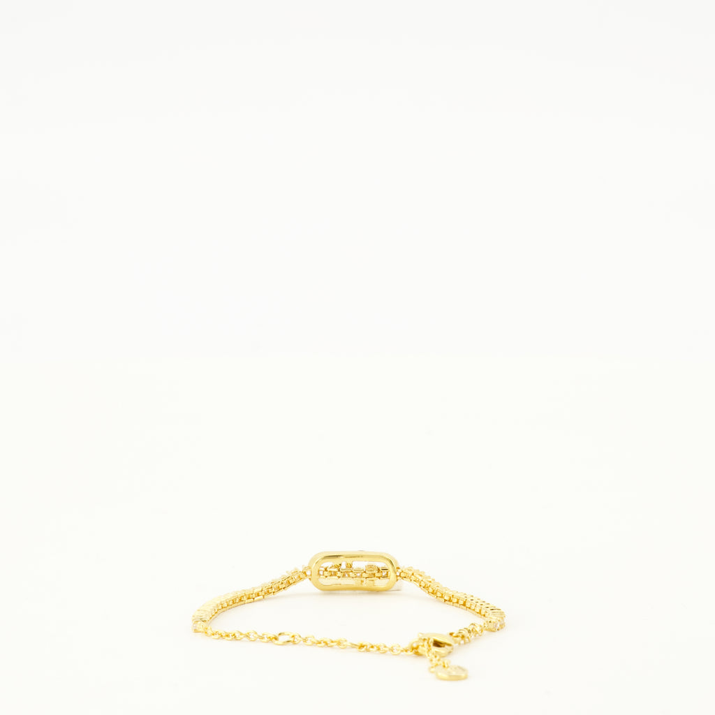 Bijoux Fendi O'Clock Goldarmband mit Kristallen Fendi Doré Femme