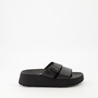오픈 슈즈 알미나 샌들 Birkenstock 검은색 Femme