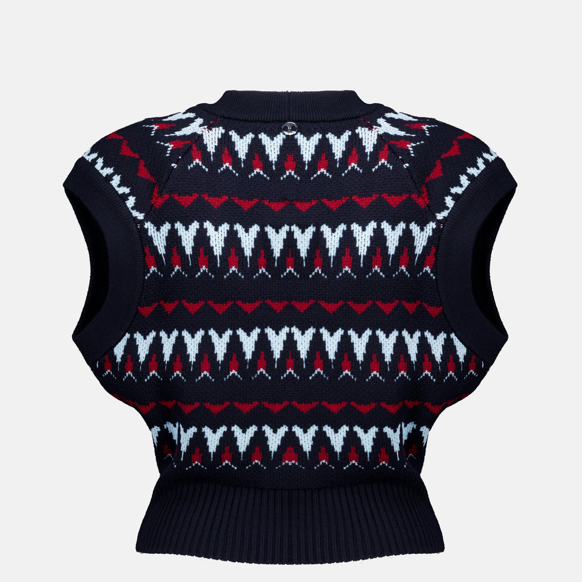 Maille Haut cache-coeur en laine Rabanne Bleu foncé Femme