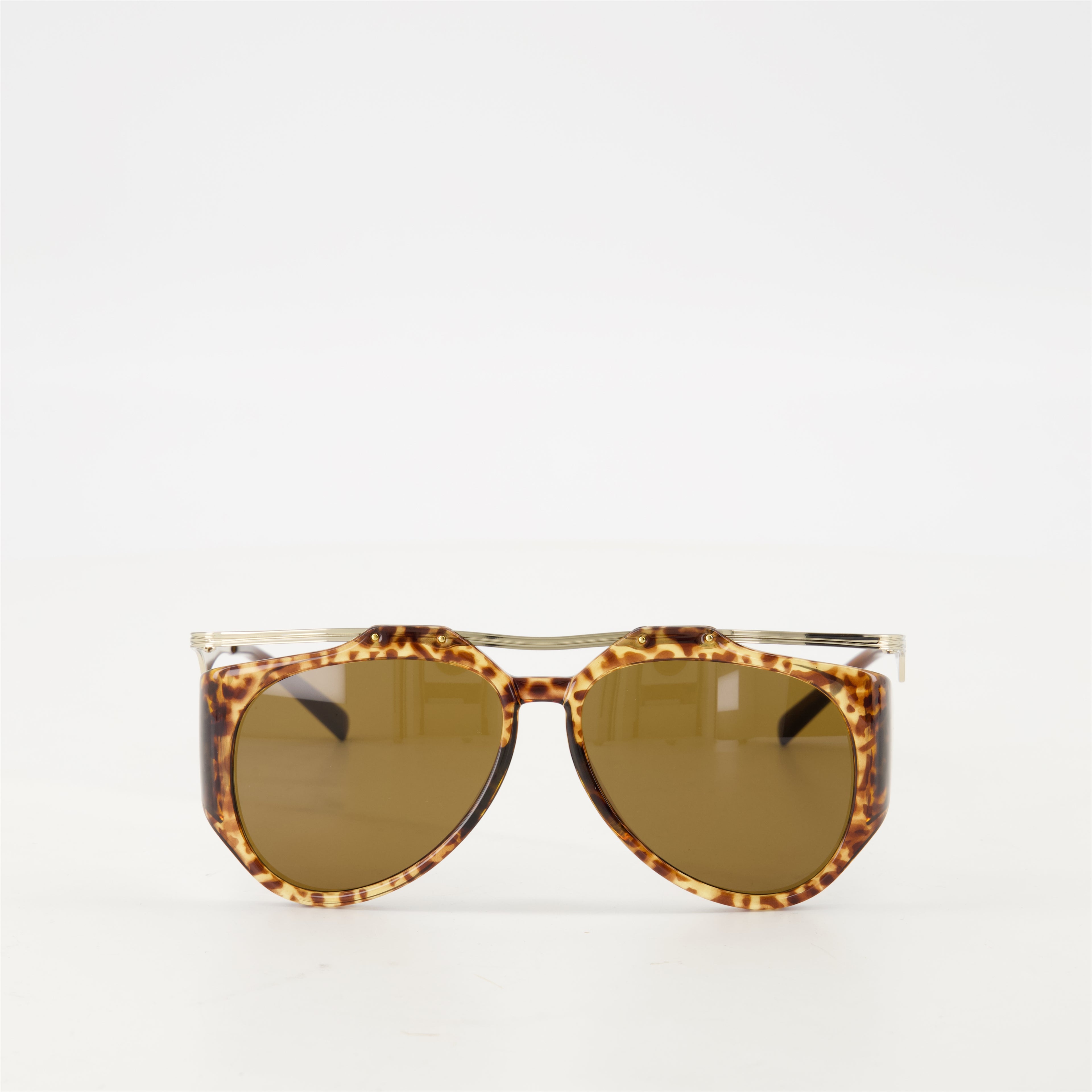 Glasses SL M137 Amelia Sunglasses Saint Laurent Brown Unisex