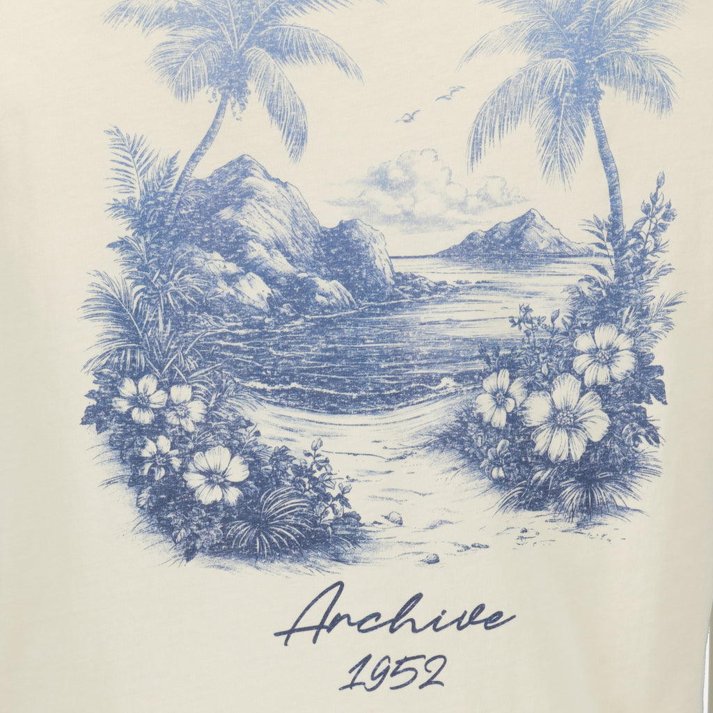 T-shirts T-Shirt Beige Stampato Moncler Beige Homme