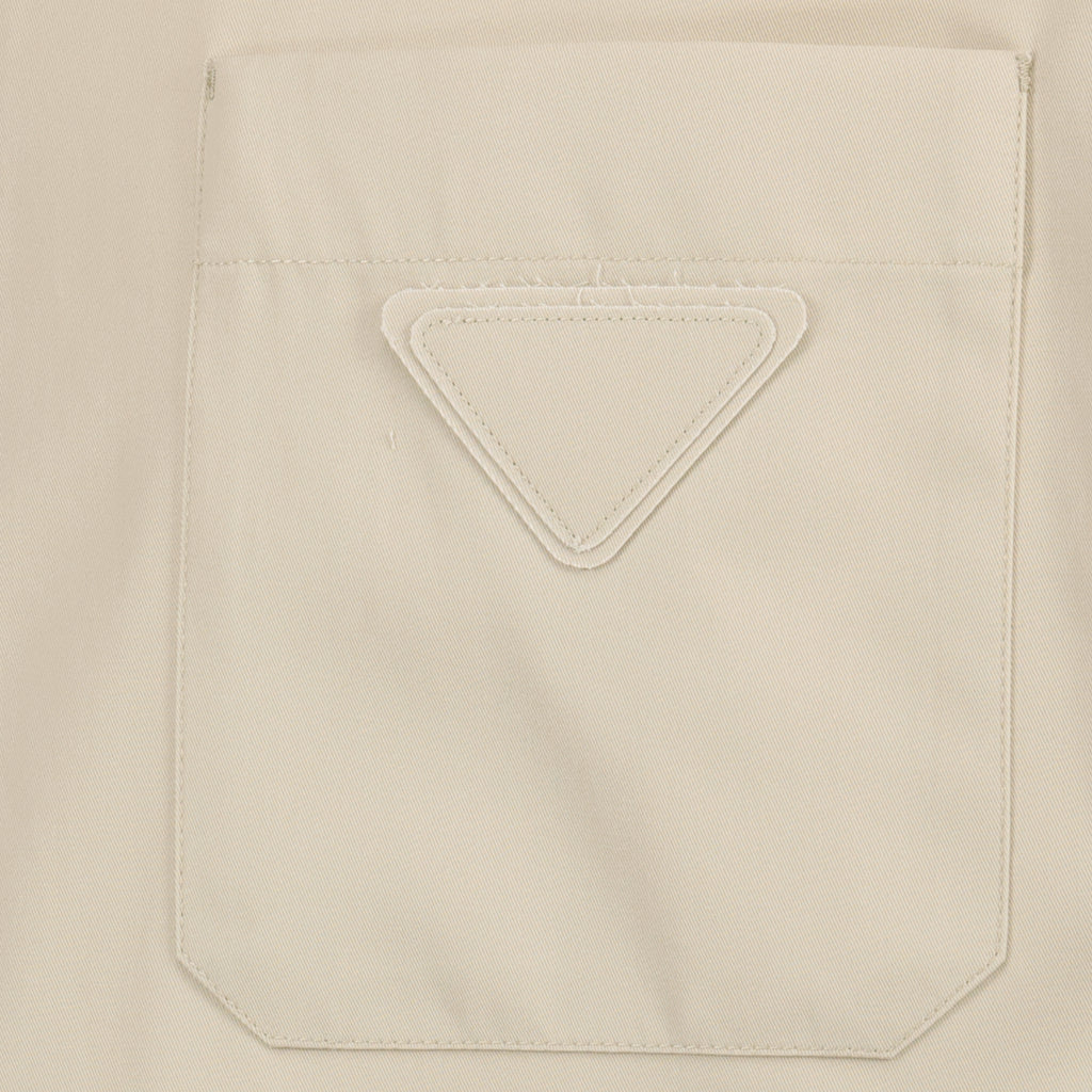 Vestes Chaqueta Camiseta Beige de Algodón con Cierre Prada Beige Homme