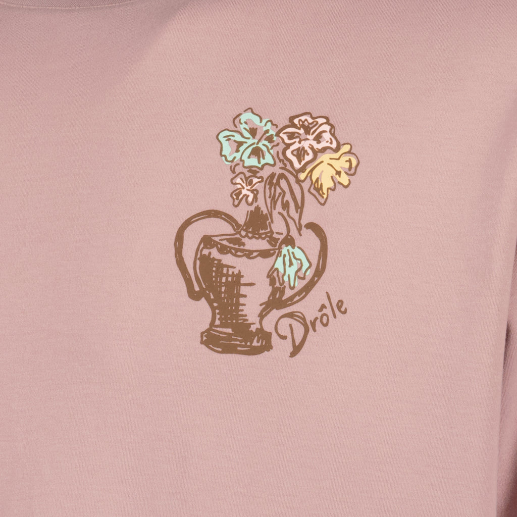 Image de l'article T-shirt rose Vase Havana de la marque Drole De Monsieur pour Homme - Saison Printemps-Été 2026 - Vue détaillée_1