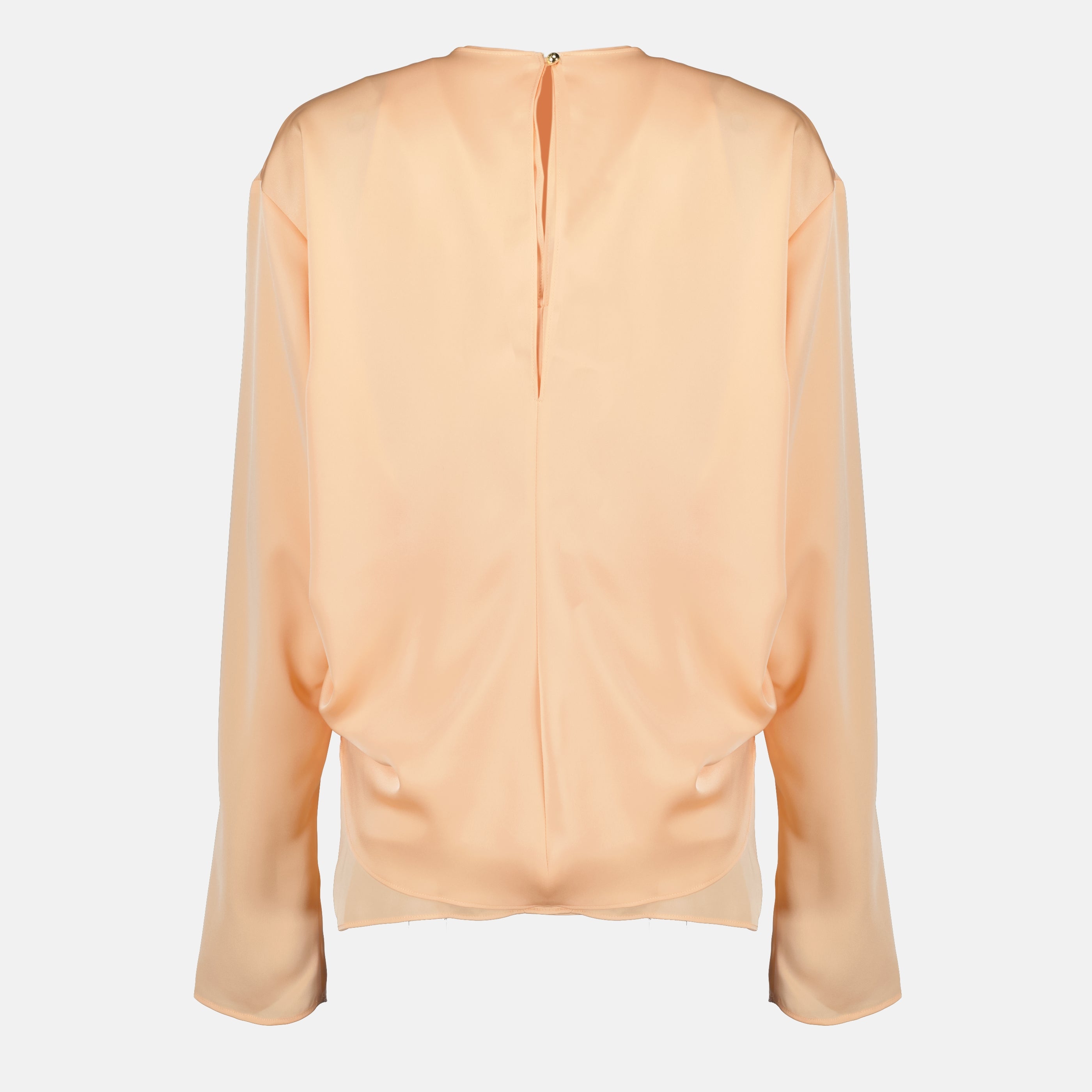 Image de l'article Blouse satinée à manche longue de la marque Rabanne pour Femme - Saison Printemps-Été 2026 - Vue de Dos