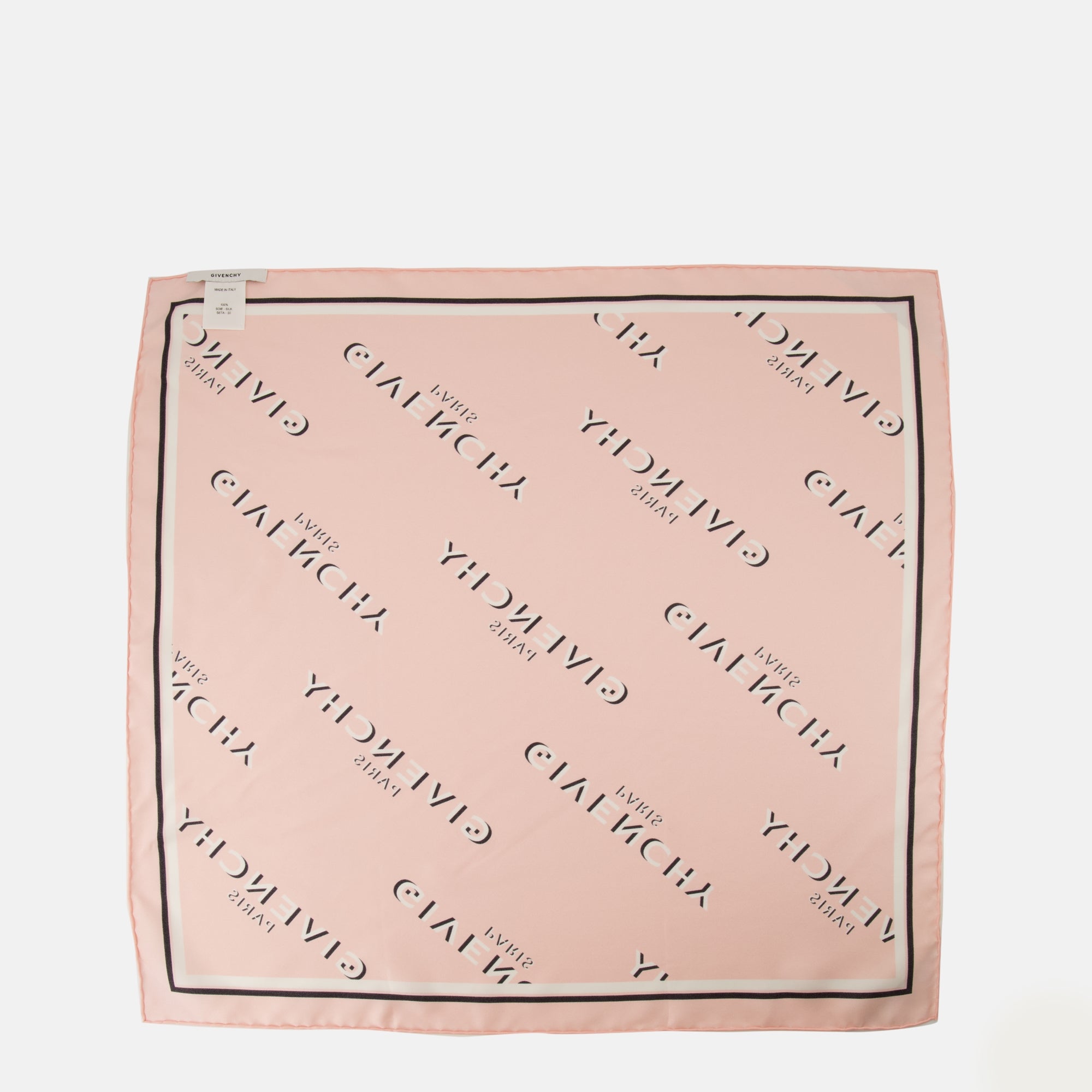 Image of the Givenchy Shadow silk square for Women - Autumn-Winter 2025 - Back View