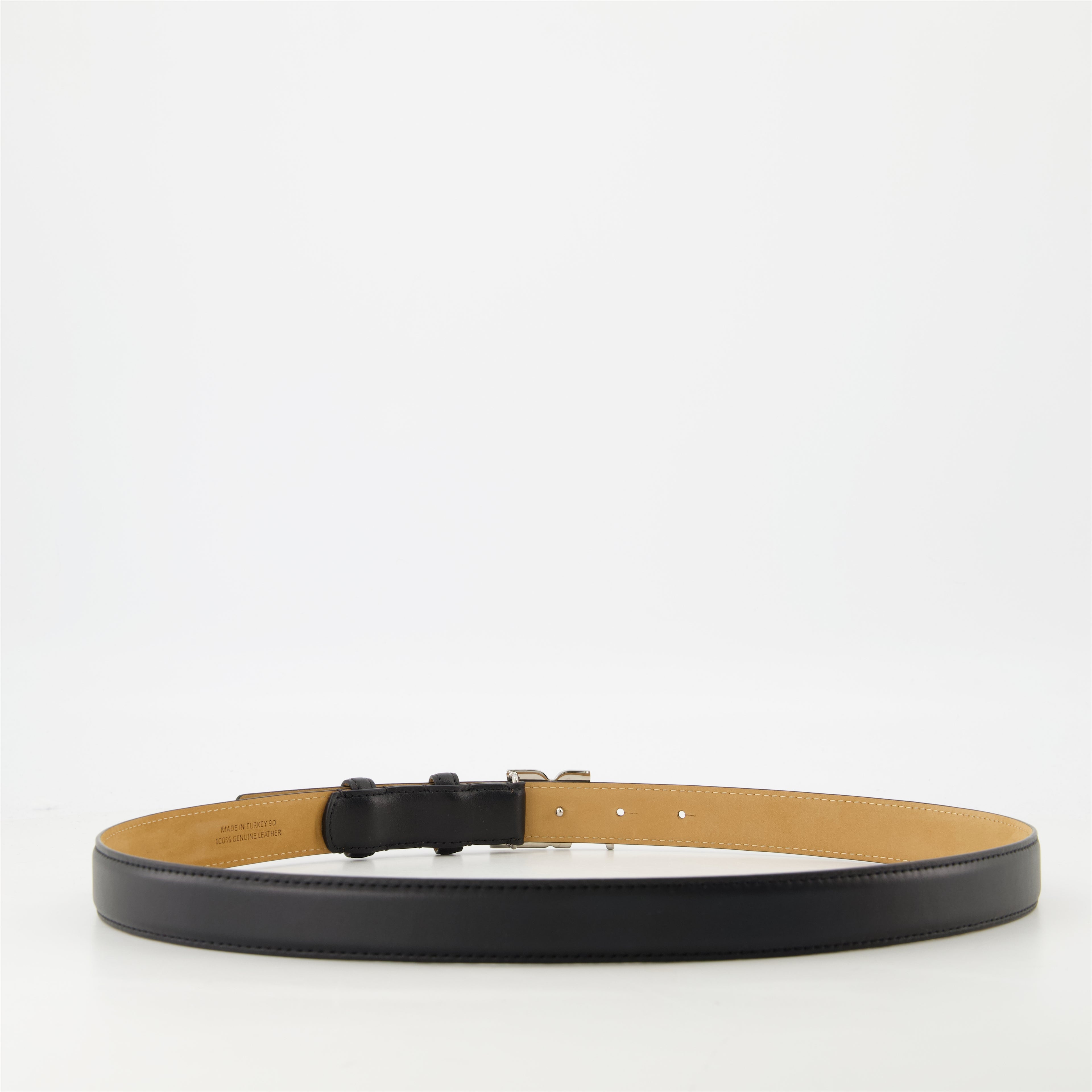 Cinture Cintura in Pelle AC Courrèges Nero Homme