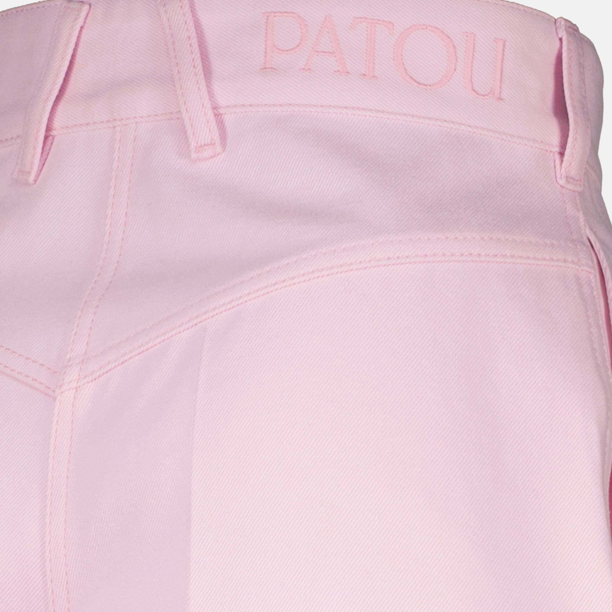 Shorts Pink Cotton Bermuda Patou Rose Femme
