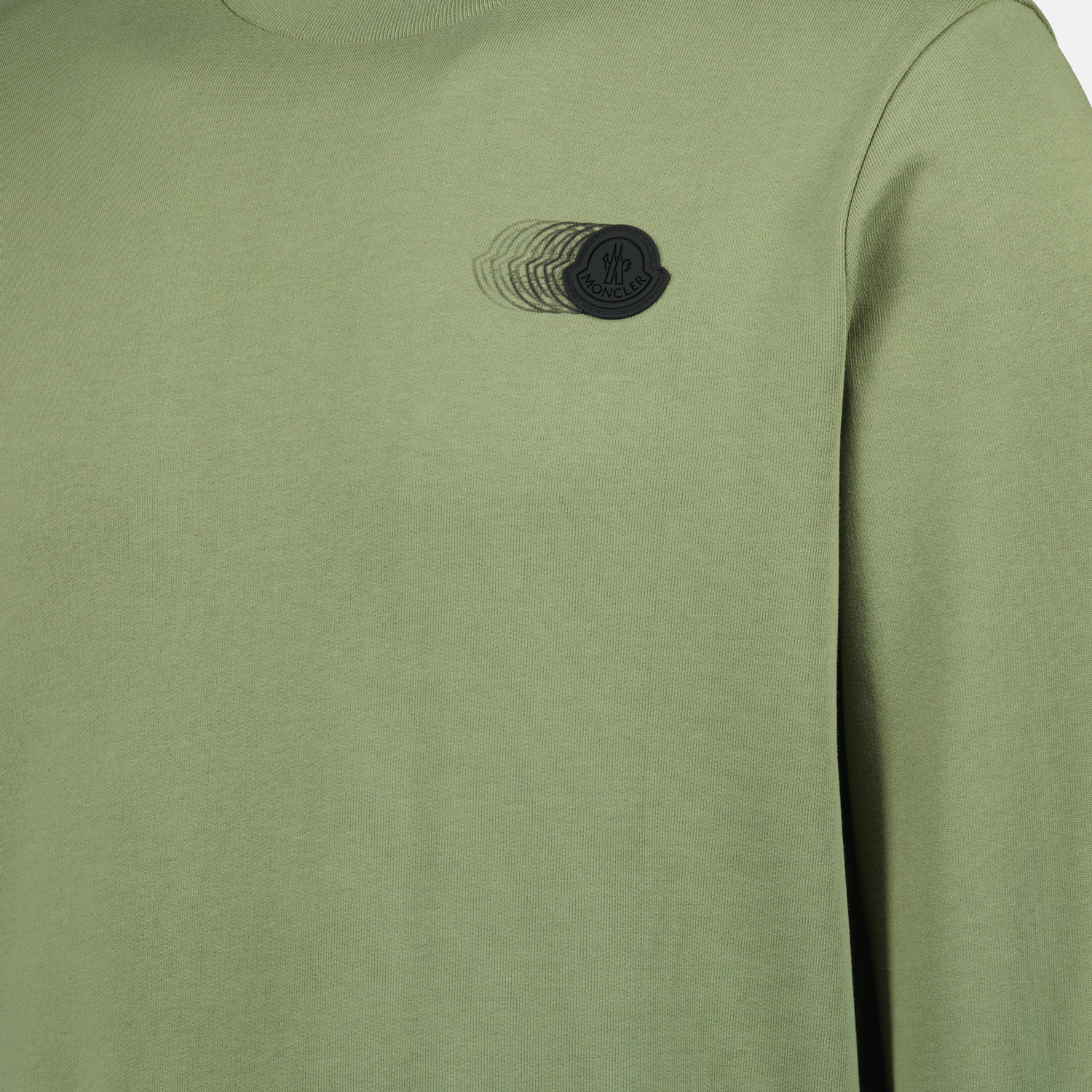 Sweatshirts Sweat à logo délavé Moncler Vert Homme