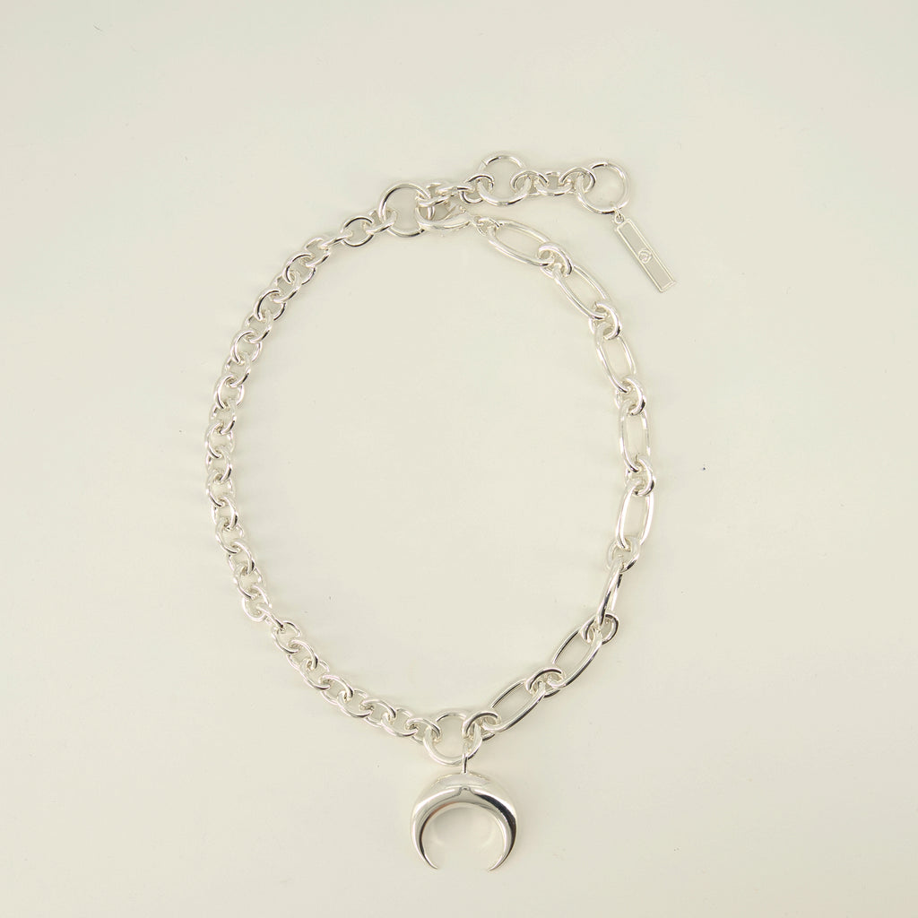 Bijoux Collana Silver Moon Marine Serre Argenté Unisexe