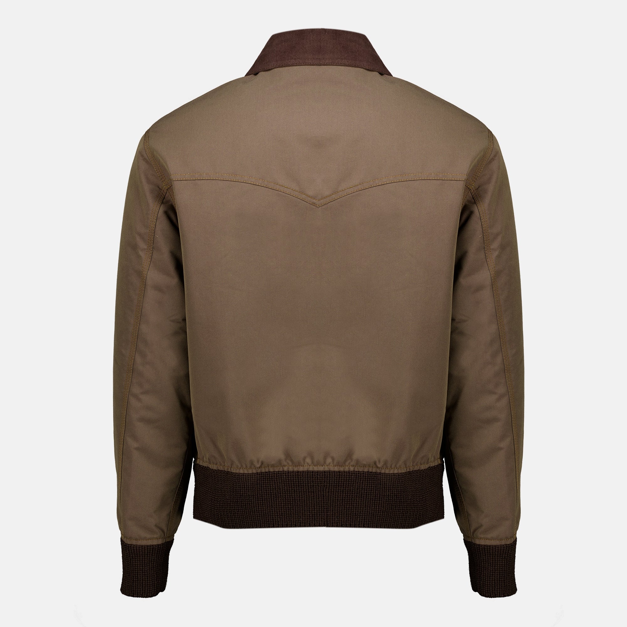 Vestes Chaqueta de Mezclilla Marrón Prada Marron Homme