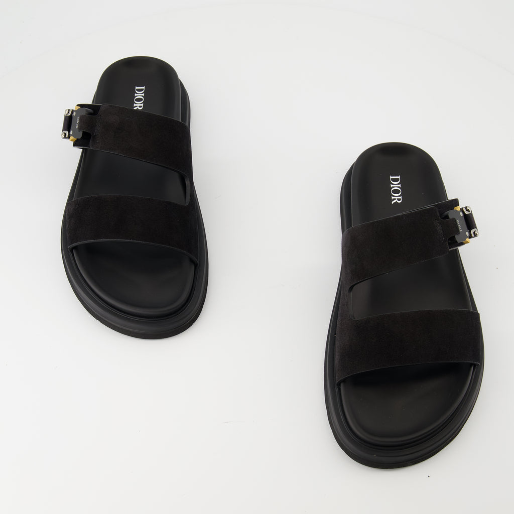 Chaussures ouvertes Aqua Sandals Dior Noir Homme