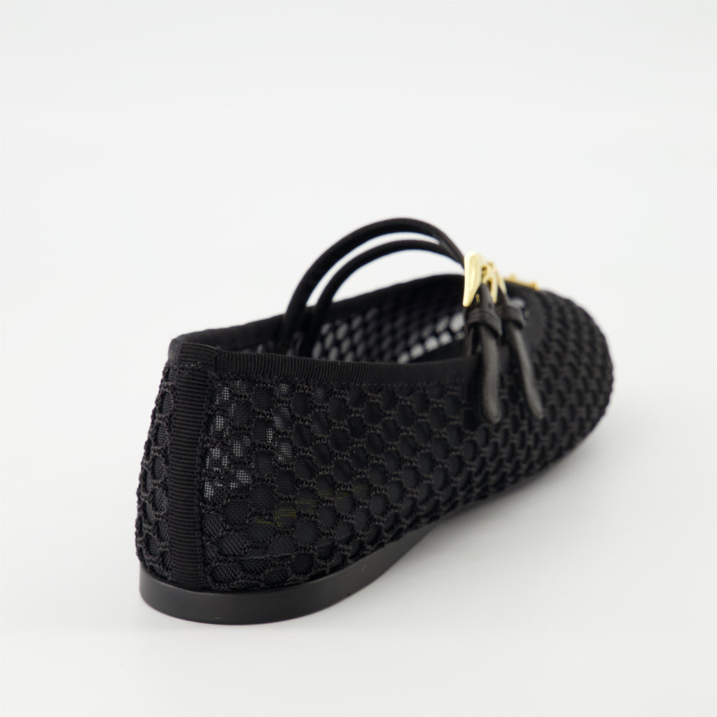 Flat shoes Mesh Ballet Flats Prada Black Femme
