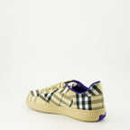 Baskets Baskets Terrace à carreaux Burberry Beige Homme