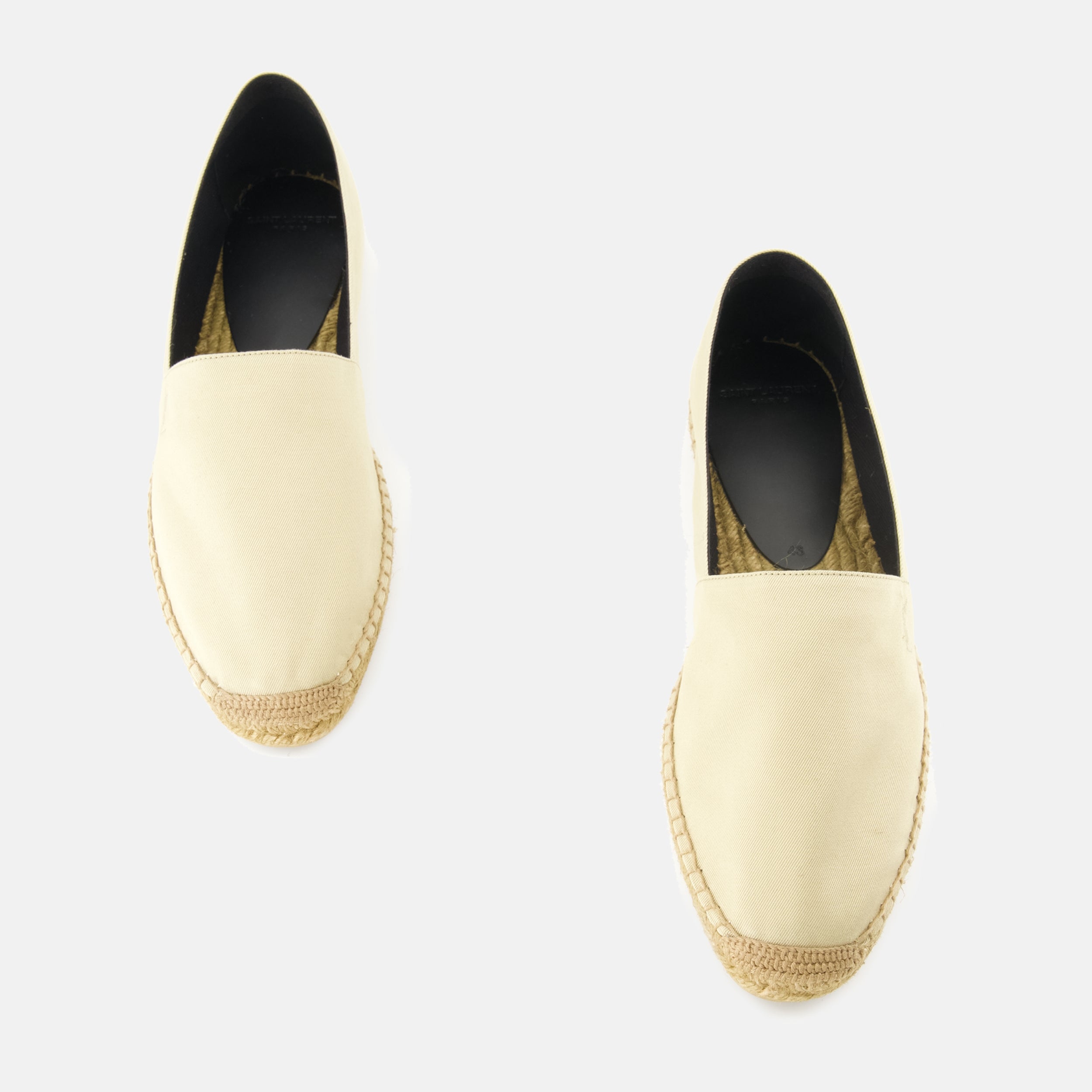 Espadrilles Espadrilles en gabardine Saint Laurent Beige Homme