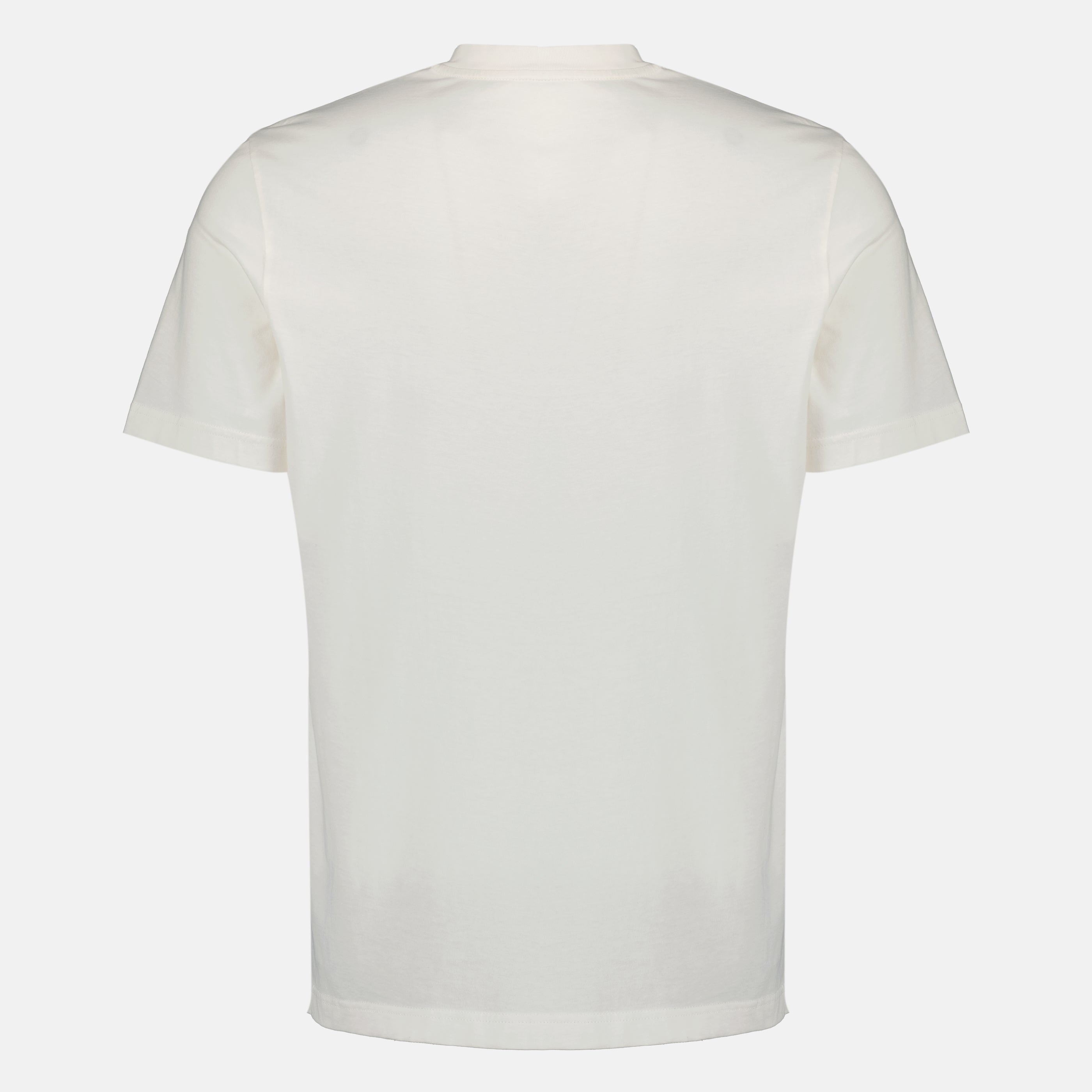 T-shirts T-shirt en coton à logo tricolore blanc Moncler Blanc Homme