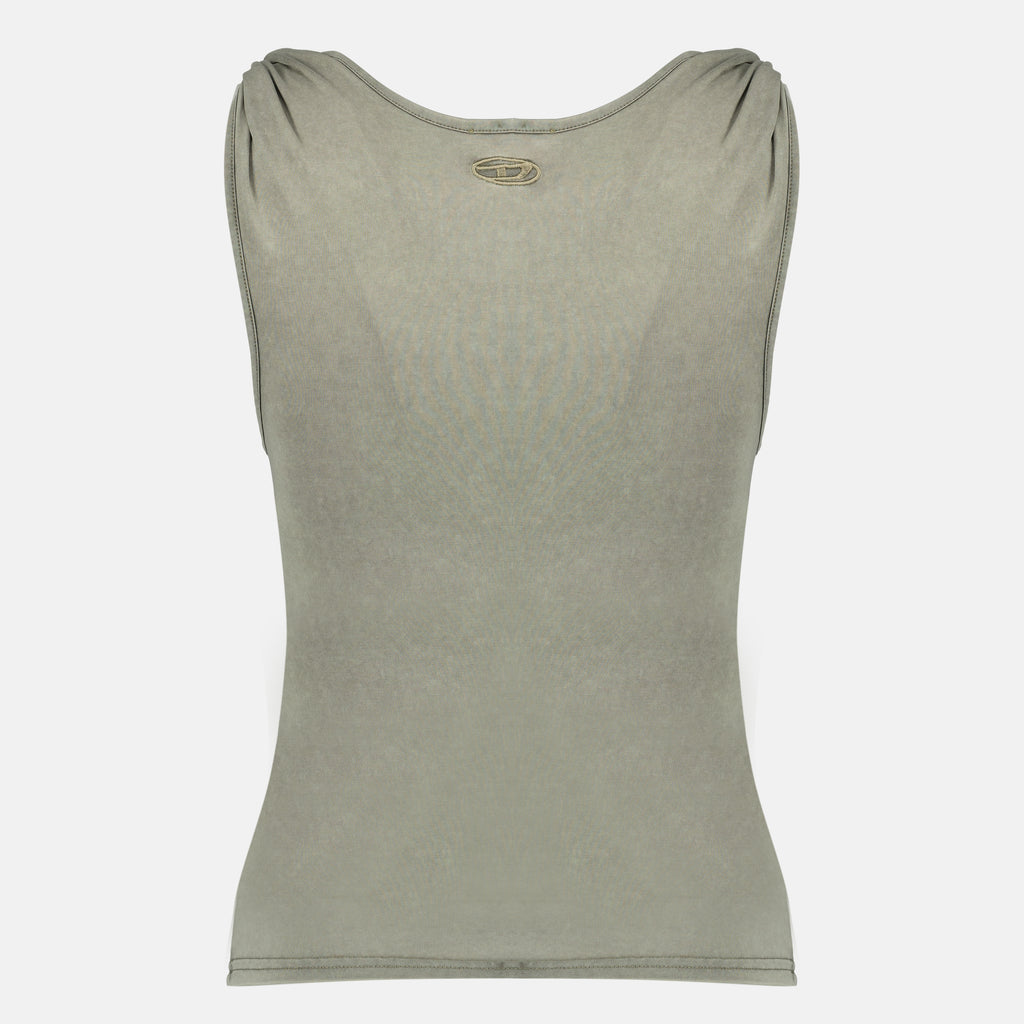 Image de l'article Débardeur T-Twy kaki de la marque Diesel pour Femme - Saison Printemps-Été 2026 - Vue de Dos