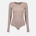Tops Body à manches longues Mm6 Beige Femme