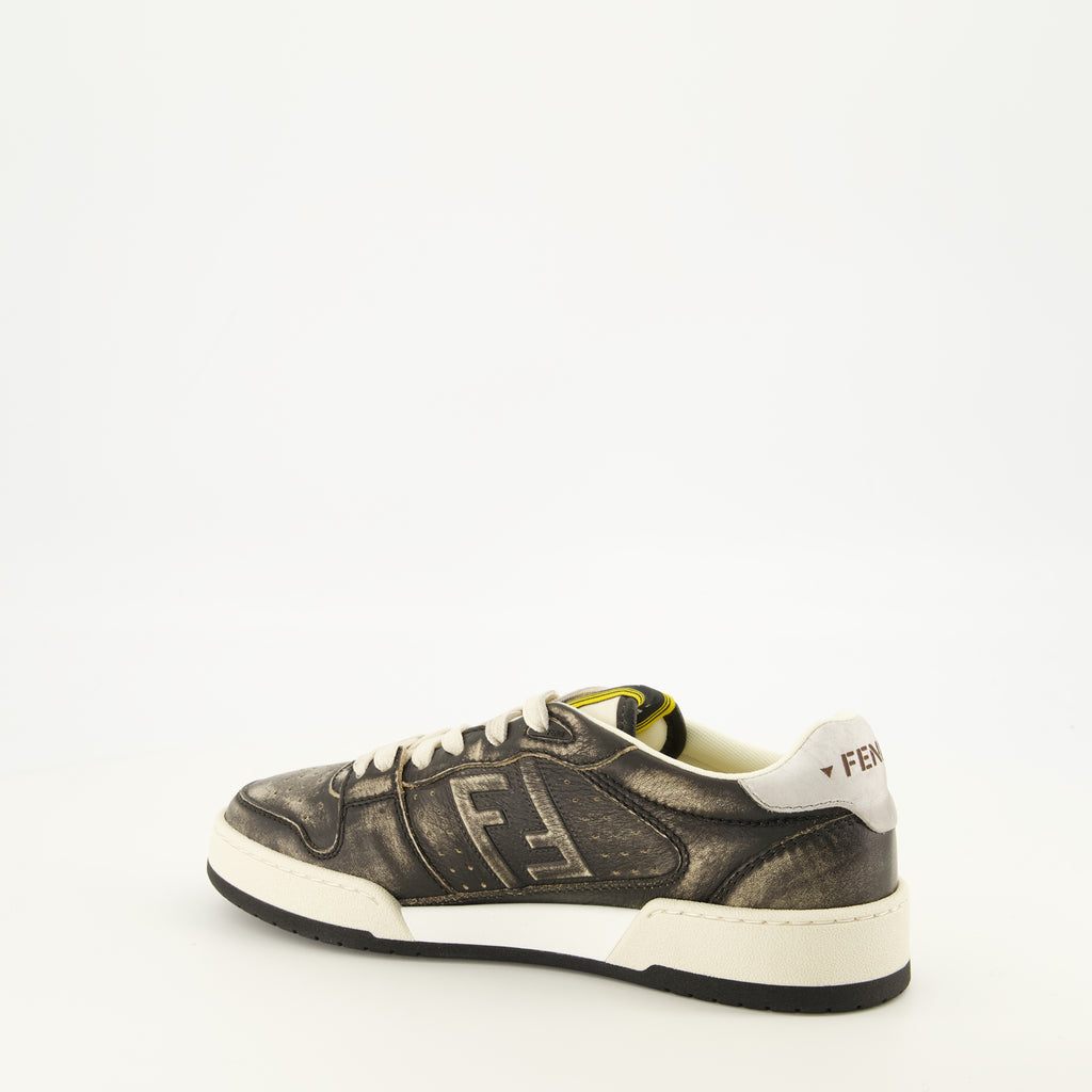 Baskets Fendi Match Sneakers Fendi Gris Femme