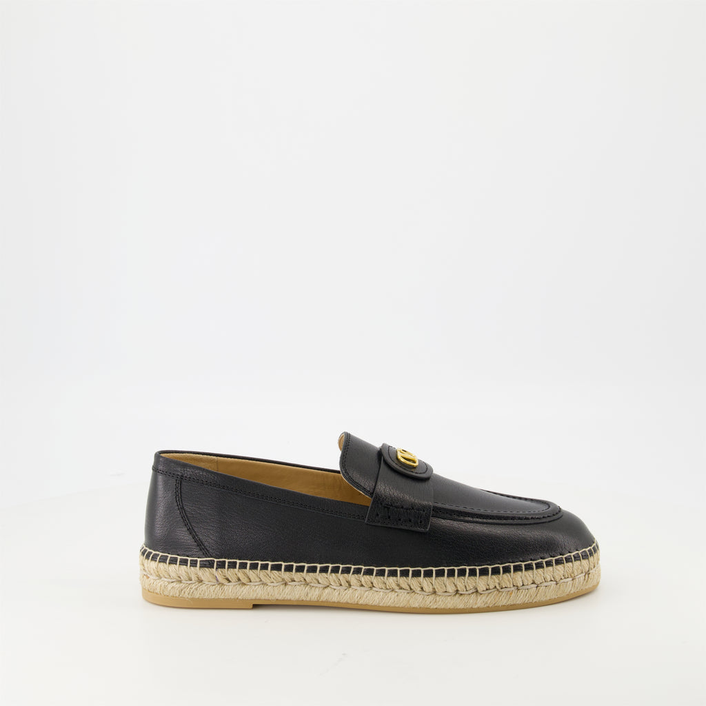 Espadrilles Espadrilles en cuir Palm Valentino Garavani Noir Homme