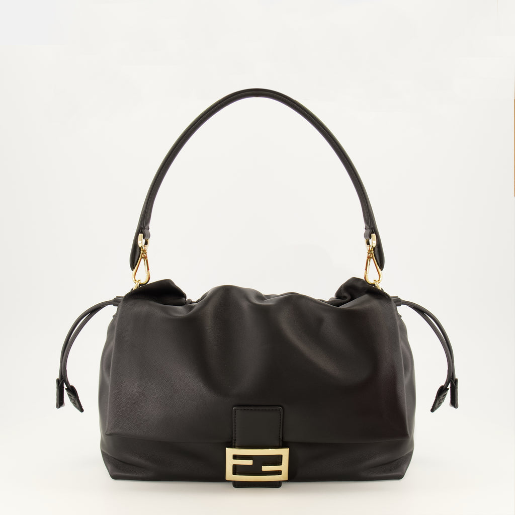 Sacs à main et épaule Mamma Baguette® Soft Schwarze Lederhandtasche Fendi Noir Femme
